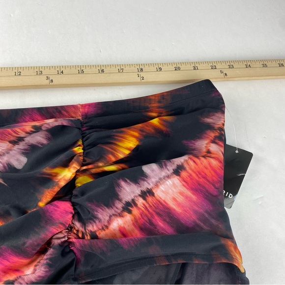 Torrid 5X Ruched Swim Brief Stripe Tie Dye Wash Bottoms NWT. BOTTOM ONLY - Picture 6 of 6